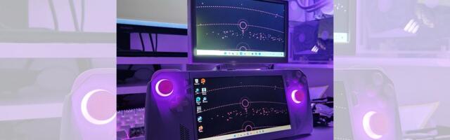 Mod turns ROG Ally into a modern-day Nintendo DS — the second screen also serves as a stand for the gaming handheld