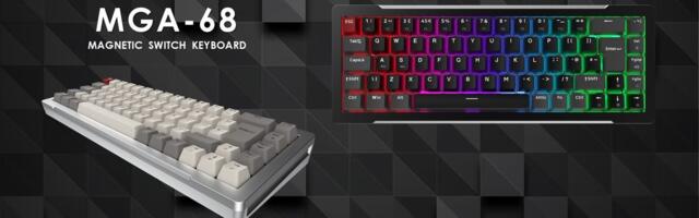 Raijintek debuts MGA-68 aluminum hall-effect keyboard with 8,000 Hz polling rate