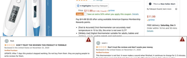 Cyber Monday scams? Fakespot says its tech can spot fraudulent reviews and sellers online