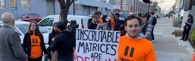 Protesters gather outside OpenAI office, opposing military AI and AGI