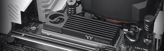 Thermaltake MS-1 M.2 SSD cooler launched with tiny 8,000-rpm fan, heatpipe, and heatsink