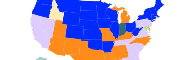 New tariffs are coming. 2 maps show the top trade partners for every state.