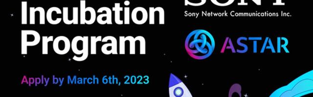 Sony partners with Astar Network to launch a joint Web3 incubation program