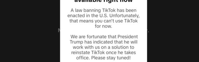 TikTok is no longer available in the US