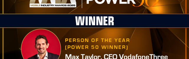 Mobile Industry Awards 2025: VodafoneThree CEO Max Taylor is our Power 50 Person of the Year!