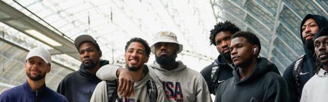 The US men’s basketball team arrives in France, with its Paris Olympics opener on Sunday