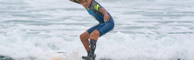 12-year-old California amputee surfs again with 3-D-printed ‘water leg’