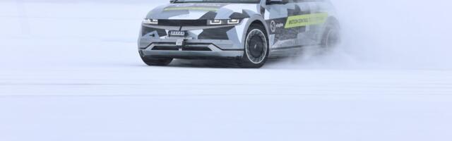 In-hub motors make this humble Hyundai a monster on ice