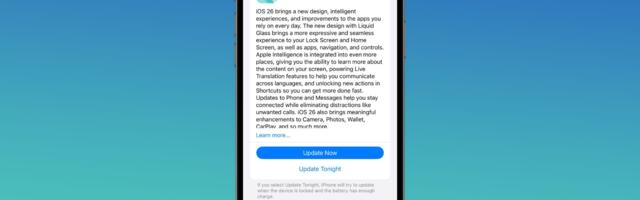 Apple Pushes iPhone Users Still on iOS 18 to Upgrade to iOS 26