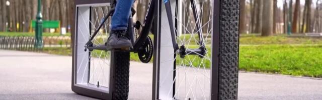 Engineer Uses Discarded Bicycle Parts To Create Bike With Square Wheels