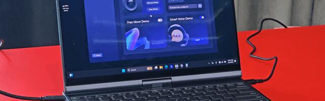 Lenovo’s Auto Twist AI PC IFA concept has a motorized hinge that can follow you around and close itself via voice command
