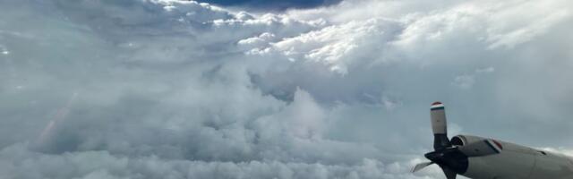 U.S. government plane snaps intense footage inside mighty Hurricane Beryl