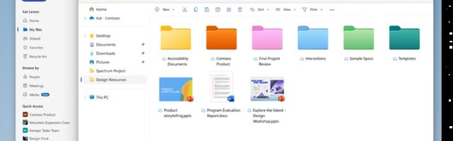 OneDrive is getting a new mobile app, better search, and colored folders in File Explorer