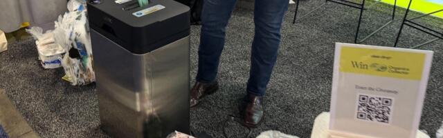 This CES Company's Trash Cans Mash Your Cast-Off Plastic Bags Into Recyclable Bricks
