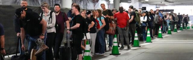 Photos show TSA lines clogging airports and snaking into parking garages during partial government shutdown delays