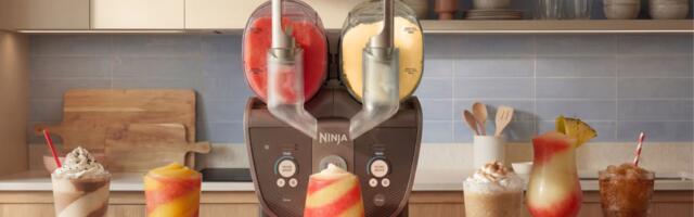 Theres a new final boss of frozen drink makers: The Ninja Slushi Twist can mix 2 flavors, still no ice needed