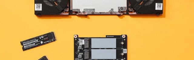 Framework's new dual M.2 module boosts laptop max storage to 32TB — Framework Laptop 16 Expansion Bay is only $39