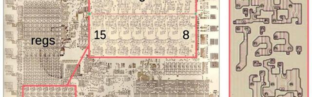 [Перевод] Реверс-инжиниринг АЛУ процессора 8086 по фотографиям кристалла