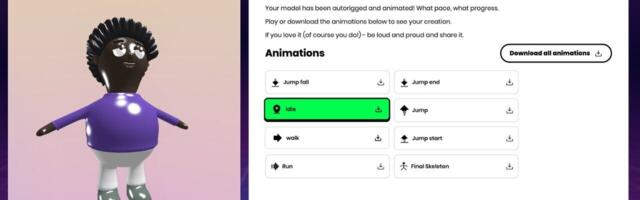 New AI tool promises to rig and animate static models within moments