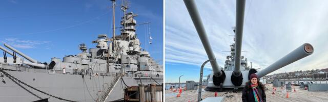 I toured the USS Massachusetts, the 680-foot battleship that fired the last shot of World War II. Take a look inside.