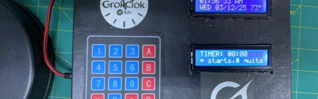 Maker builds Raspberry Pi Pico smart clock with lots of cool features