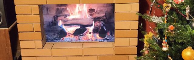 Камин из ничего, почти настоящий