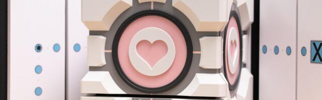 The cube was a lie: up close with our Dbrand Companion Cube before it gets destroyed