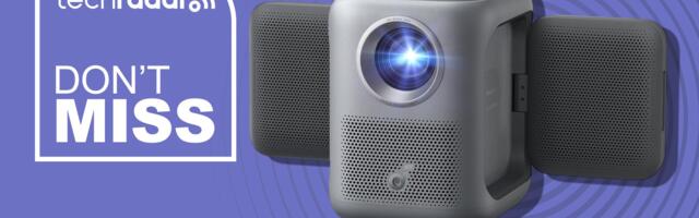 This clever Anker portable projector is 19% off at Amazon — and its flippable speakers are a win for presentations and screenings