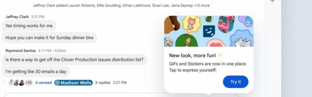 Google Chat is a little more fun with new sticker options Google Chat is a little more fun with new sticker options