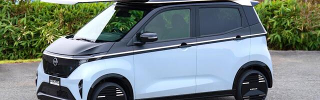 Nissan made a nifty solar panel system for its Sakura EV