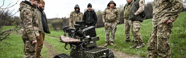 Ukrainian drones deliver robots directly into battle by sea and air