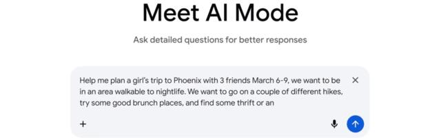 Google’s AI Mode can now help you visualize your travel plans