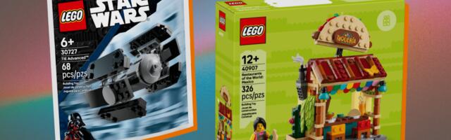 Mid-Aprils free Legos include a Lego taco stand or mini TIE fighter