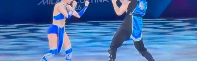 Olympic skaters beat the competition with this incredible Mortal Kombat-themed performance