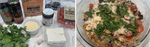 I made Ina Garten's easy pasta salad. It's so good that I'll be bringing it to every cookout this summer.