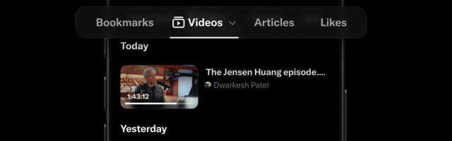 X has a new private hub for users' bookmarks, likes, articles and long videos