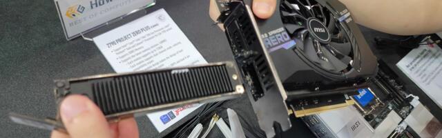 MSI's M.2 add-in card looks like a GPU, sports two hot-swap PCIe Gen 5 SSD slots