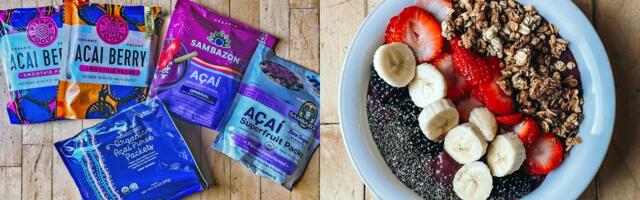 I tried 5 frozen acai packs from the grocery store to see which produced the best homemade smoothie bowl