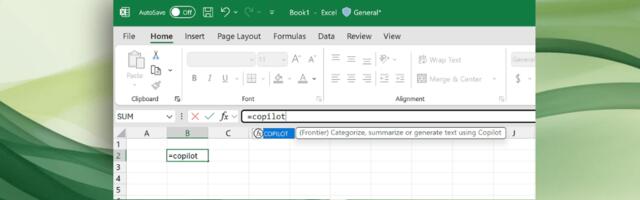 Microsoft Excel adds Copilot AI to help fill in spreadsheet cells