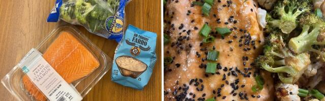 I meal-prep virtually the same high-protein sheet-pan dinner every week. It only takes 3 Trader Joe's ingredients.
