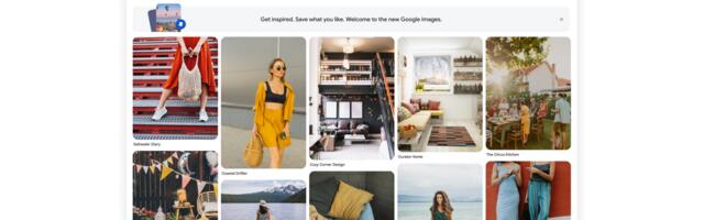The Google Images homepage will recommend photos even before you search