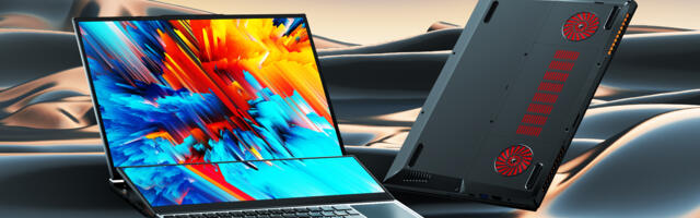 $899 Dual-screen NBook Fly laptop gets 'upgraded' to a 2020-era Comet Lake Xeon CPU