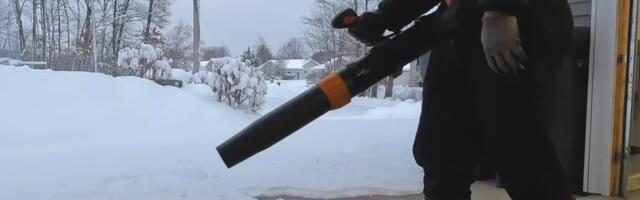 How To Properly Remove Snow From Your Driveway Using A Leaf Blower
