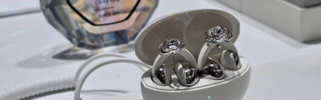 TCL's Swarovski crystal open earbuds are the kitschiest thing I've seen in ages — but they might just end up being very good