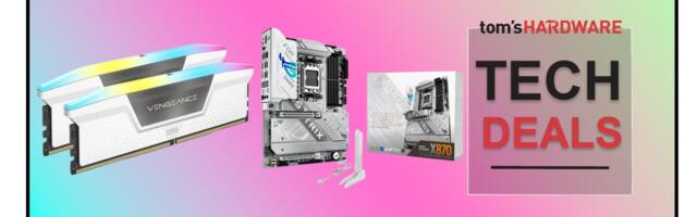 Grab a premium AM5 motherboard and RAM bundle for just $459 at Newegg — 32GB of Corsair Vengeance DDR5 and ASUS ROG Strix X870-A gets a big discount
