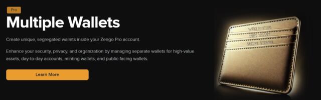 Zengo Now Offers Multiple Segregated Wallets in One Pro Account