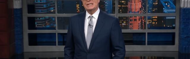 Stephen Colbert has a blunt reaction to Trumps new smartphone