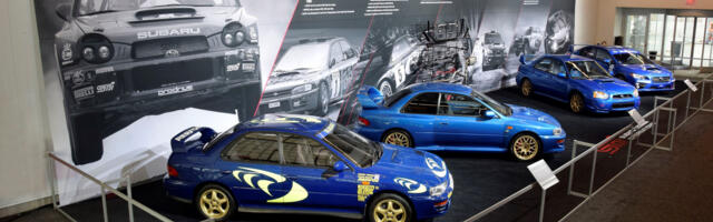 The Reason Why Some Subaru STIs Have Pink Logos