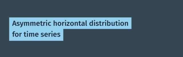 Asymmetric horizontal distribution for time series