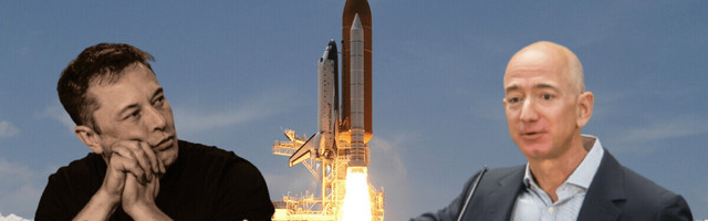 Space rivalry between Jeff Bezos and Elon Musk heats up over lunar lander contract